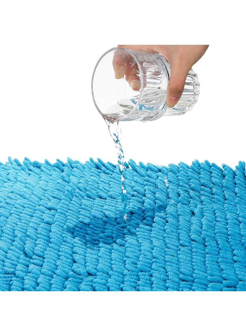 بطانات أقفاص الأرانب، وسادات فleece قابلة للغسل للحيوانات الصغيرة، حصائر امتصاص غير قابلة للانزلاق، بطانات أقفاص ناعمة قابلة لإعادة الاستخدام 40 × 60 سم، مثالية للأرانب، الهامستر، الفيرت، الشيواوا، القطط، الجراء، 6 ألوان - Image 3